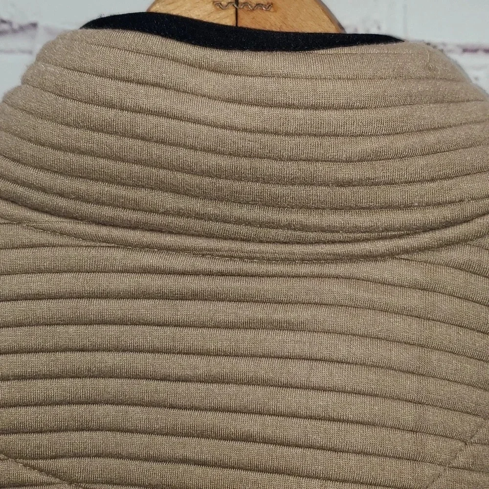 Simply Southern Ribbed Pullover Sweater in Mocha and Black Trim Women's Size XL - Picture 12 of 16